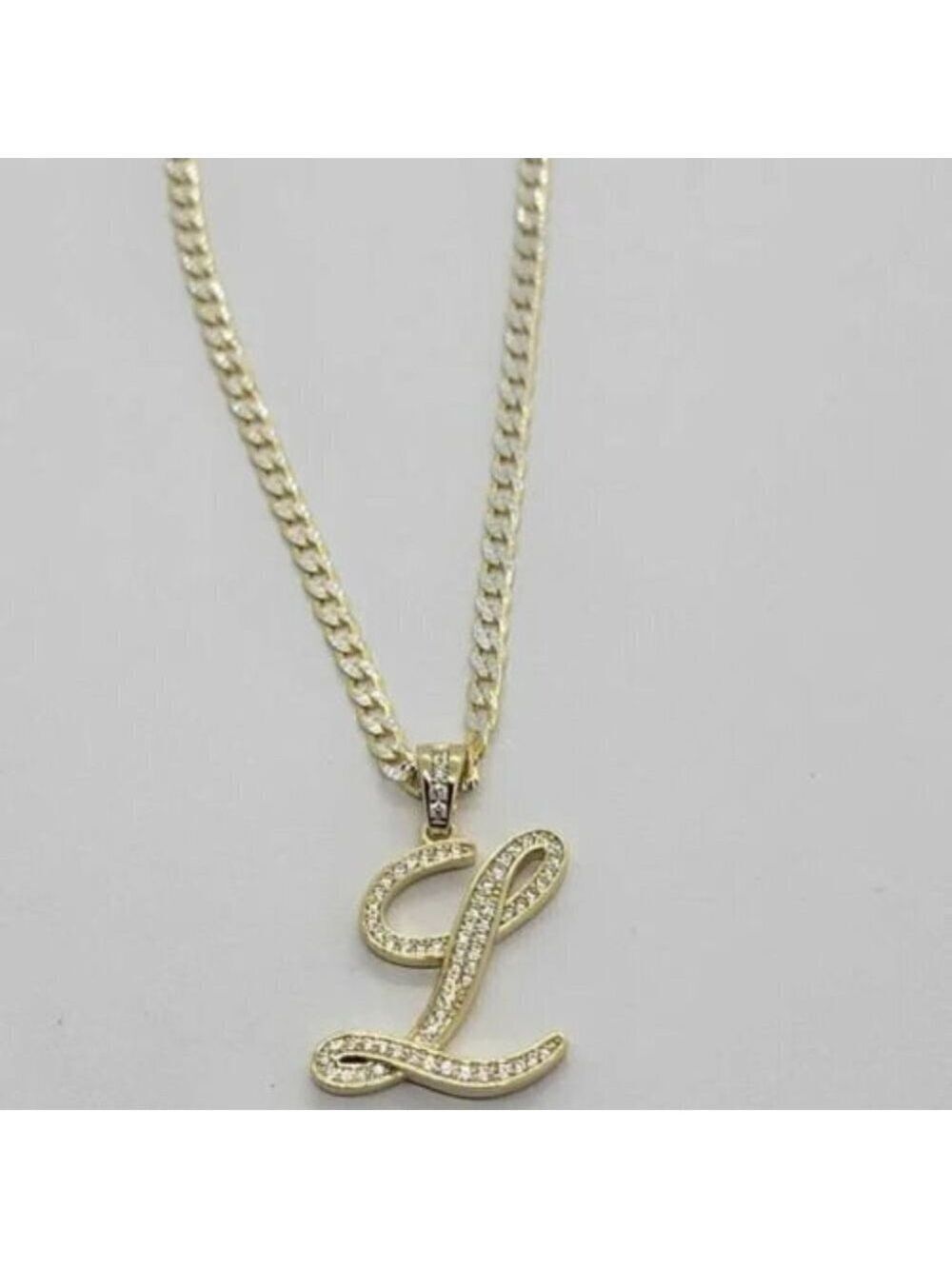 Brand New Sterling Silver 925 Letter L Necklace